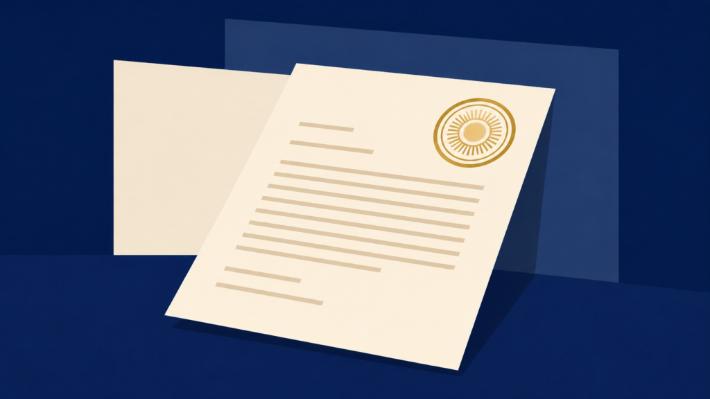 Minimal office stationery design in navy