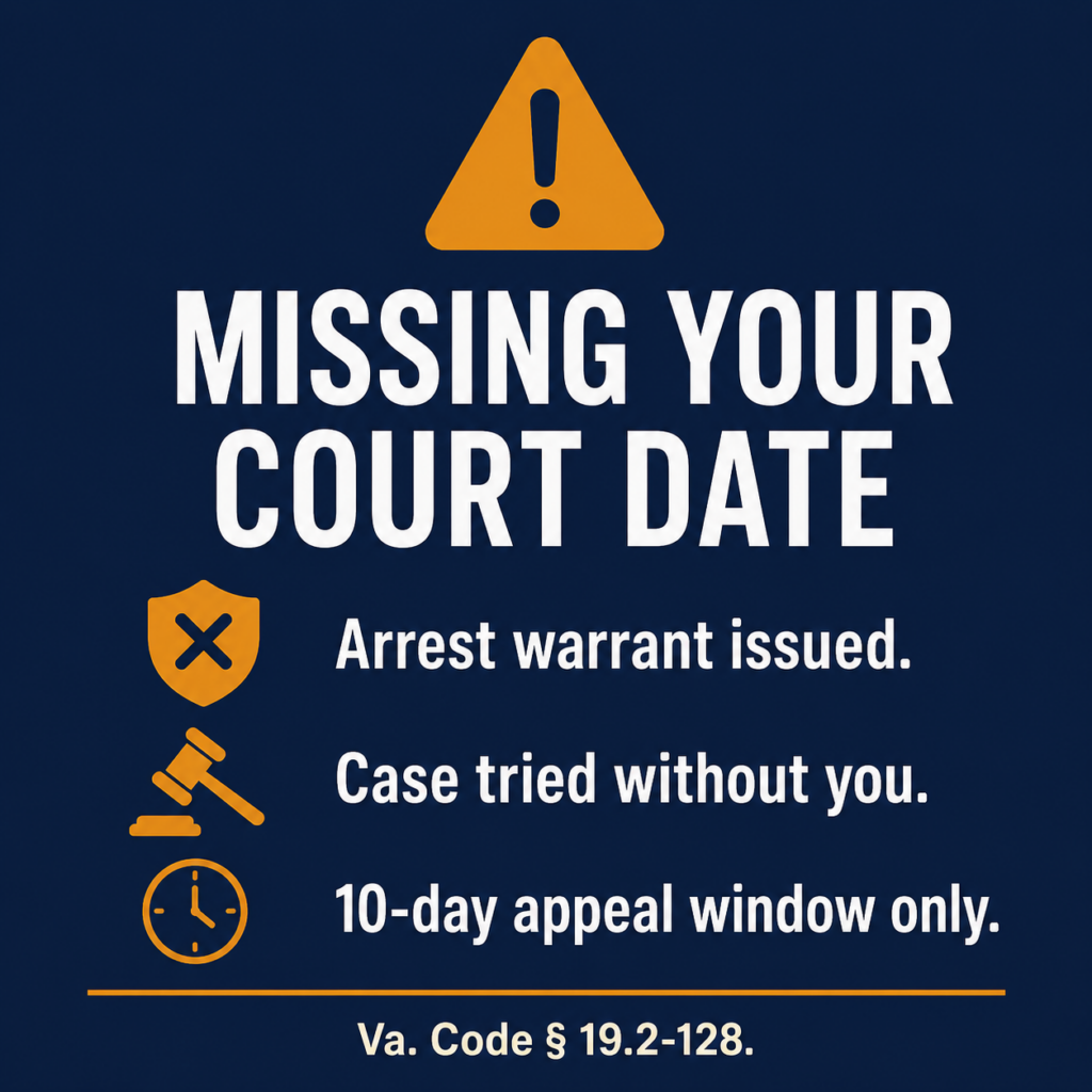 Do Not Miss Your Court Date infographic