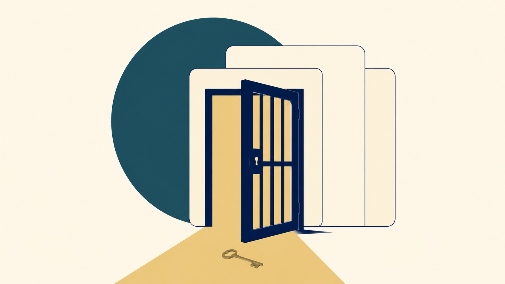 Open-door-with-golden-light